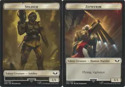 MTG Universes Beyond: Warhammer 40,000 - Soldier & Zephyrim [Token] - Image 1