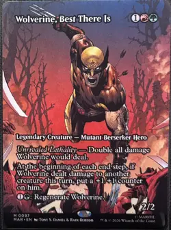 MTG Marvel Super Heroes Wolverine, Best There Is Borderless (Mythic) - Image 1