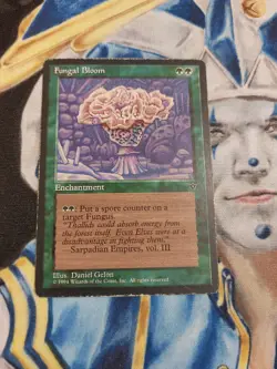 Fungal Bloom MTG Fallen Empires Rare Green Enchantment Heavily Played x1 GG2 - Image 1