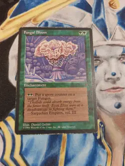 Fungal Bloom MTG Fallen Empires Rare Green Enchantment Heavily Played x1 GG2 - Image 2