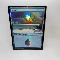 Island (265) 265 Land Ixalan Magic: The Gathering Foil Lightly Played - Image 1