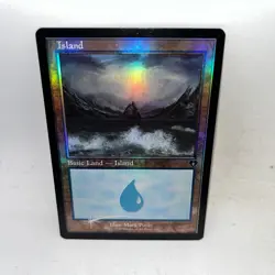 Island (442) (Retro Frame) 442 Commander Masters Magic: The Gathering Foil LP - Image 1