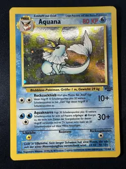 Pokemon Jungle Unlimited German Vaporeon (Aquana) Holo 12/52 LP/MP Free Ship B - Image 1