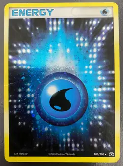 Water Energy 103/106 Holo Rare EX Emerald | HP | Pokemon Trading Card TCG - Image 1