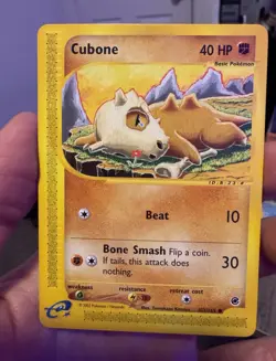 Pokemon TCG Cubone 103/165 Expedition Base Set Common Eng 2002 - Image 1