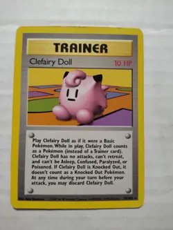 Clefairy Doll 70/102 Rare Base Set Unlimited Pokemon ( Heavy Play ) - Image 1