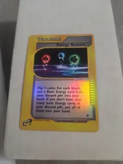 2002 Pokemon Expedition Base Set | Energy Restore | Reverse Holo | #141/165 - Image 2