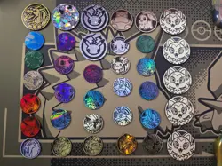 Pokemon TCG Coin Lot: 36 Total Coins: Near Mint - Mew, Charizard, Mewtwo, 25th! - Image 1