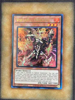 Yugioh Volcanic Trooper LD10-EN019 Ultra Rare 1st Ed NM - Image 1