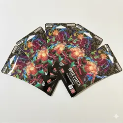 LOT OF 5x One Piece OP-06 Wings Of The Captain Blister Pack Sleeved Booster - Image 1