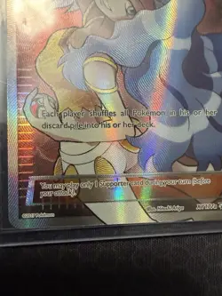 Pokemon TCG Karen XY177A Trainer Supporter Full Art Holo Promo Card - Image 3
