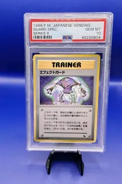 Guard Spec Trainer Vending Series 2 Japanese Pokemon Card 1998 PSA 10 See Desc - Image 1