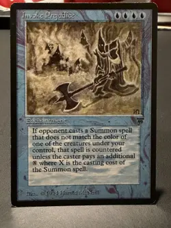 MTG Invoke “Prejudice” Legends English Rare NM - Image 1