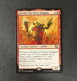 MTG Krenko, Tin Street Kingpin Legendary Goblin Foundations JS 0572 Rare ENG - Image 1