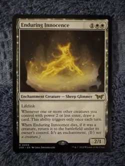 MTG Enduring Innocence (6/199) Duskmourn House of Horror Promos NM - Stamped - Image 1