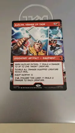 Mjolnir, Hammer of Thor (Borderless) (0303) Marvel Super Heroes Regular MTG NM - Image 1