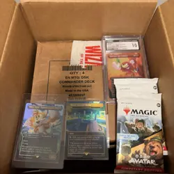 Magic Duskmourn Commander Deck Display Set All 4 Case Sealed w/ CGC 10 Knuckles - Image 1