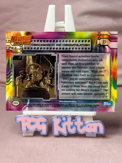 Conciousness And Congratulations Topps Pokemon Card Mewtwo TCGKITTEN - Image 2