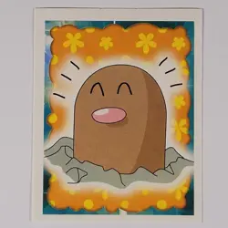 Diglett 50 - Merlin Topps - Vintage Pokemon Sticker - NM - Image 1