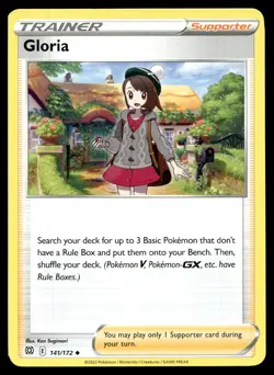 Gloria 141/172 Uncommon Brilliant Stars Pokemon Near Mint - Image 1