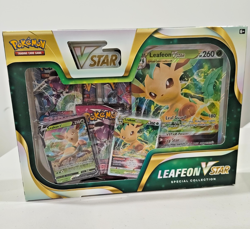 Leafeon VSTAR Special Collection Box Pokemon TCG with 5 Booster Packs - Image 1