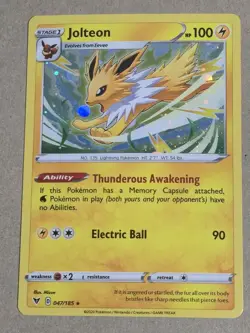 Pokemon TCG Jolteon Pokemon Promos 47/185 Holo Promo Cosmos Holo Rare Promo - Image 1