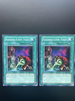 Yugioh Second Coin Toss DB2-EN192 Unlimited Edition Common MP/HP X2 - Image 1