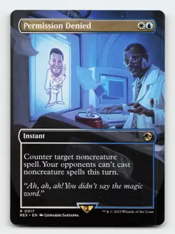 Permission Denied (Borderless) Jurassic World Collection MTG Card - Image 1