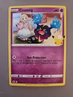 2x Cosmog 013 2021 Pokemon Celebrations 25th Anniversary Holo Rare Card - Image 2