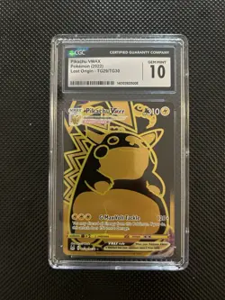 Pikachu VMAX Lost Origin TCG Card CGC 10 Gem Mint - Image 1