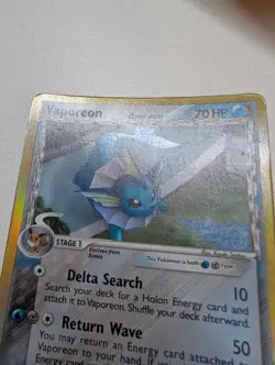 Pokemon Card Delta Species Vaporeon 18/113 Holo Rare - Image 4