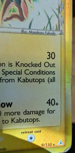 Pokemon Card Holon Phantoms Kabutops 9/110 Holo Rare - Image 3