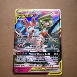 Pokemon TCG Gardevoir & Sylveon GX Holo Card 130/214 Unbroken Bonds NM - Image 1