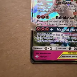Pokemon TCG Gardevoir & Sylveon GX Holo Card 130/214 Unbroken Bonds NM - Image 3