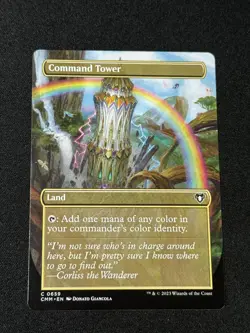 Command Tower Borderless MTG Commander Masters Unplayed NM Card # CMM 659 - Image 1