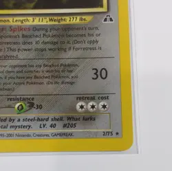 Pokemon TCG Forretress 2/75 Neo Discovery (2001) Holo Rare Half Swirl - Image 5
