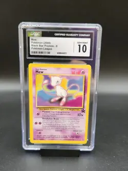 MEW - BLACK STAR PROMO CGC 10 (Non-Holo) - #8 Pokemon Movie promo (2000) - Image 1