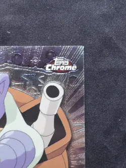 Pokemon Topps Chrome Blastoise #9 Holo 2000 LP - Image 5