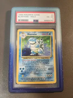 1999 Pokemon Game Blastoise Holo #2 2/102 PSA 4 VG - EX Base Set Canadian Seller - Image 3