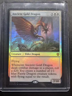 Ancient Gold Dragon Battle For Baldur’s Gate 003/361 Foil NM - Image 1