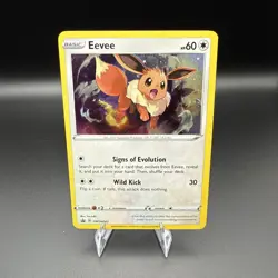 Pokemon Eevee TCG Sword & Shield Promo SWSH042 Black Star - Image 1