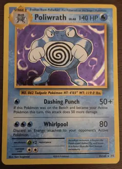 Pokemon Poliwrath - XY Evolutions Holo #25/108 LP - Image 1