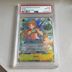 2026 ONE PIECE EB03 EXTRA BOOSTER HEROINES EDITION #053 NAMI ALT ART PSA 10 - Image 1