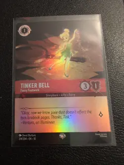 Disney Tinker Bell-Fancy Footwork 214/204 Lorcana Holo epic - Image 1