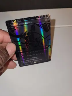 Staff of Compleation (Oil Slick Raised Foil) MTG LIGHTLY PLAYED - Image 2