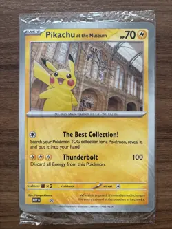 Pokemon TCG Pikachu At The Museum Promo Card - Brand New And Sealed - Image 1