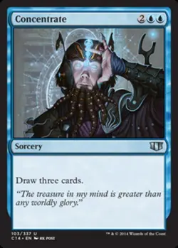 x4 Concentrate U MTG Commander 2014 M/NM, English - Image 1