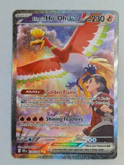 Pokemon TCG - Ethan's Ho-Oh EX SIR 230/182 - Destined Rivals - Pack Fresh - Image 1
