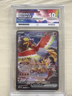 Pokemon TCG Ethan's Ho-Oh EX Sir Destined Rivals 230/182 Ace 10 perfect subs - Image 1