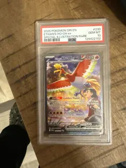 Pokemon TCG PSA 10 Ethan's Ho-Oh ex SIR 230/182 Sv10 Destined Rivals Holo - Image 1